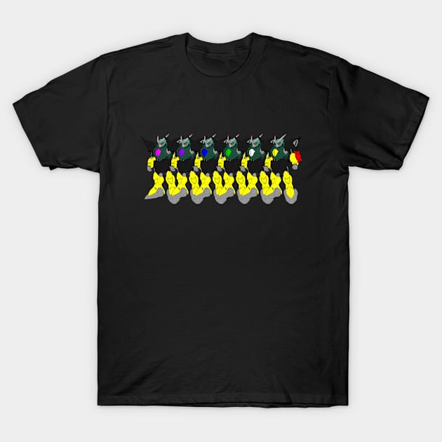 Shokew Riders Assembled T-Shirt by Crofton_D